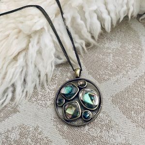 Oyster shell pendant